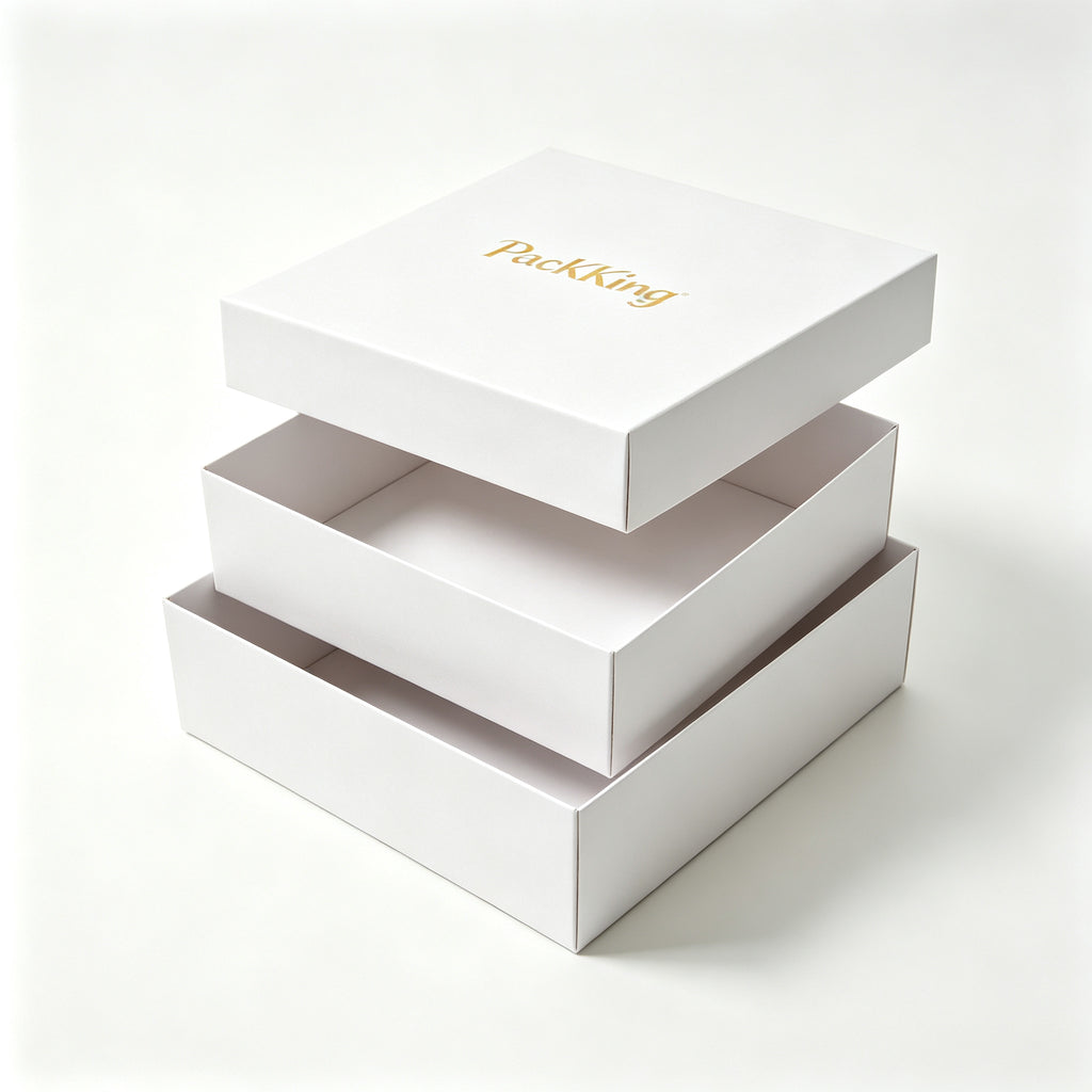 Custom Luxury Rigid Gift Boxes with Gold Foil Logo | Premium Gift Packaging Box