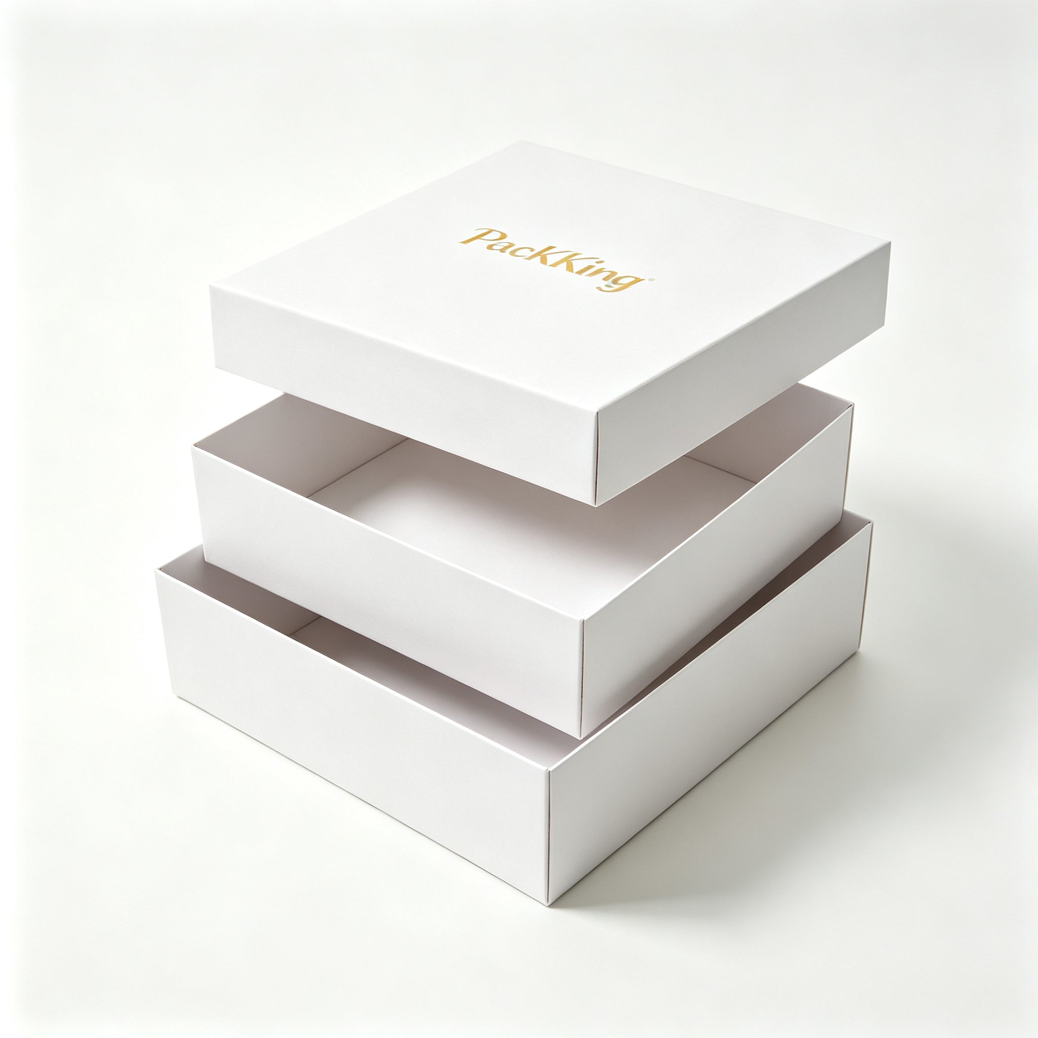 Custom Luxury Rigid Gift Boxes with Gold Foil Logo | Premium Gift Packaging Box