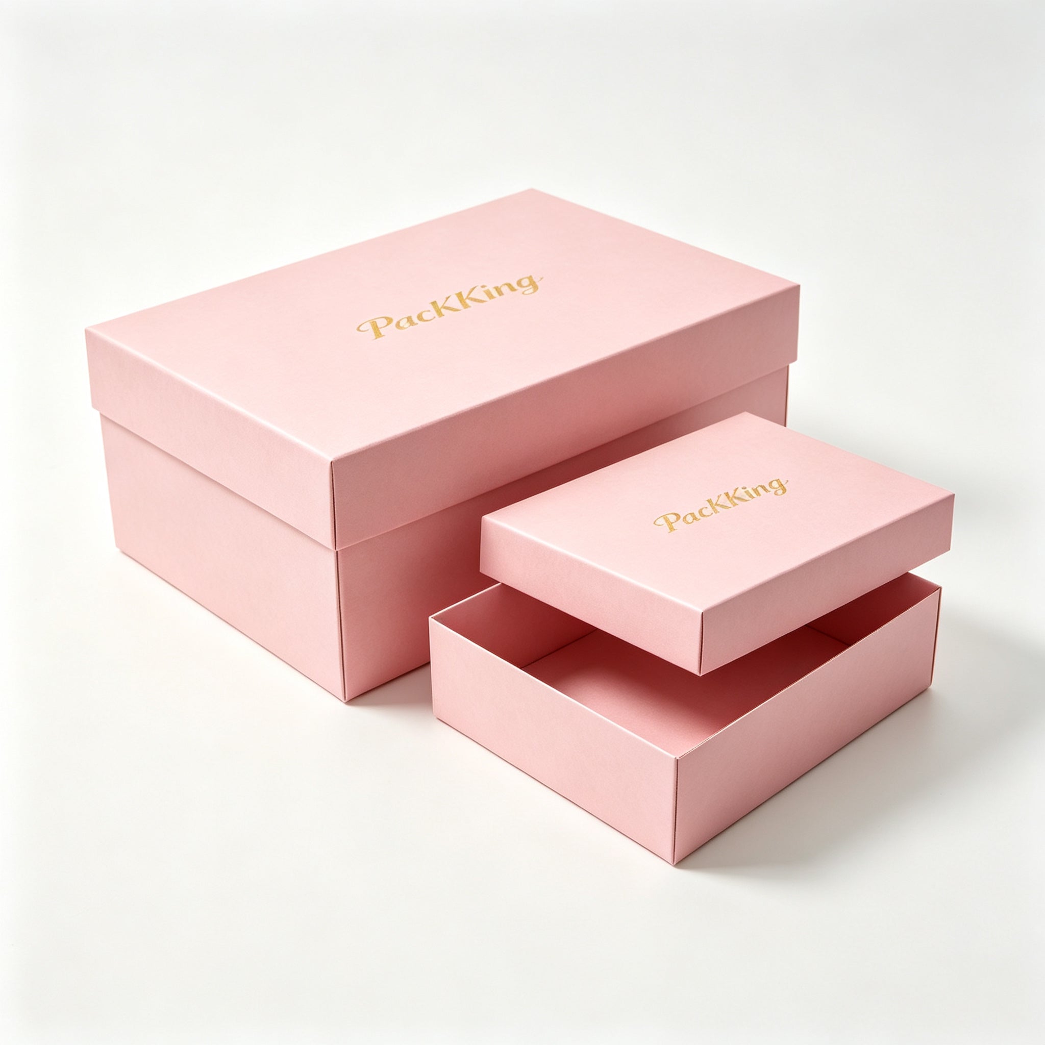 Custom Luxury Rigid Gift Boxes with Gold Foil Logo | Premium Gift Packaging Box