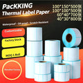 Custom Thermal Label Paper Rolls | Direct Factory Supply Barcode Shipping Labels