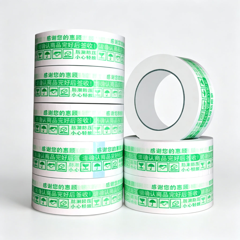 Custom Printed BOPP Packing Tape | Logo & Warning Message Carton Sealing Tape