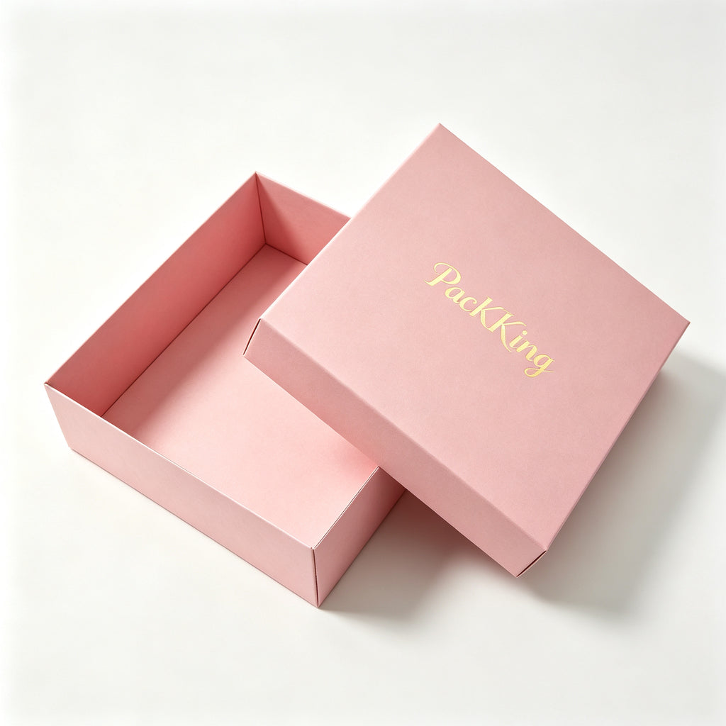 Custom Luxury Rigid Gift Boxes with Gold Foil Logo | Premium Gift Packaging Box