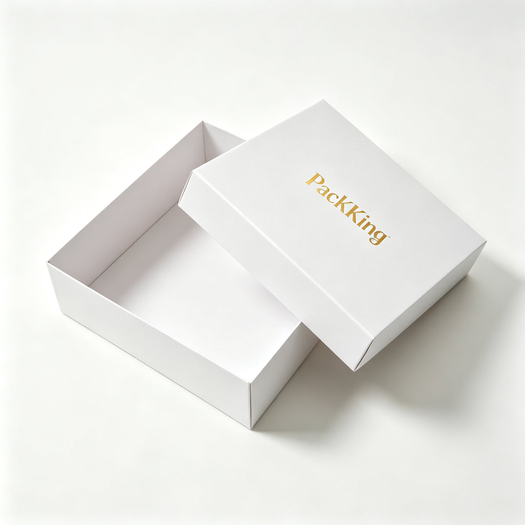 Custom Luxury Rigid Gift Boxes with Gold Foil Logo | Premium Gift Packaging Box