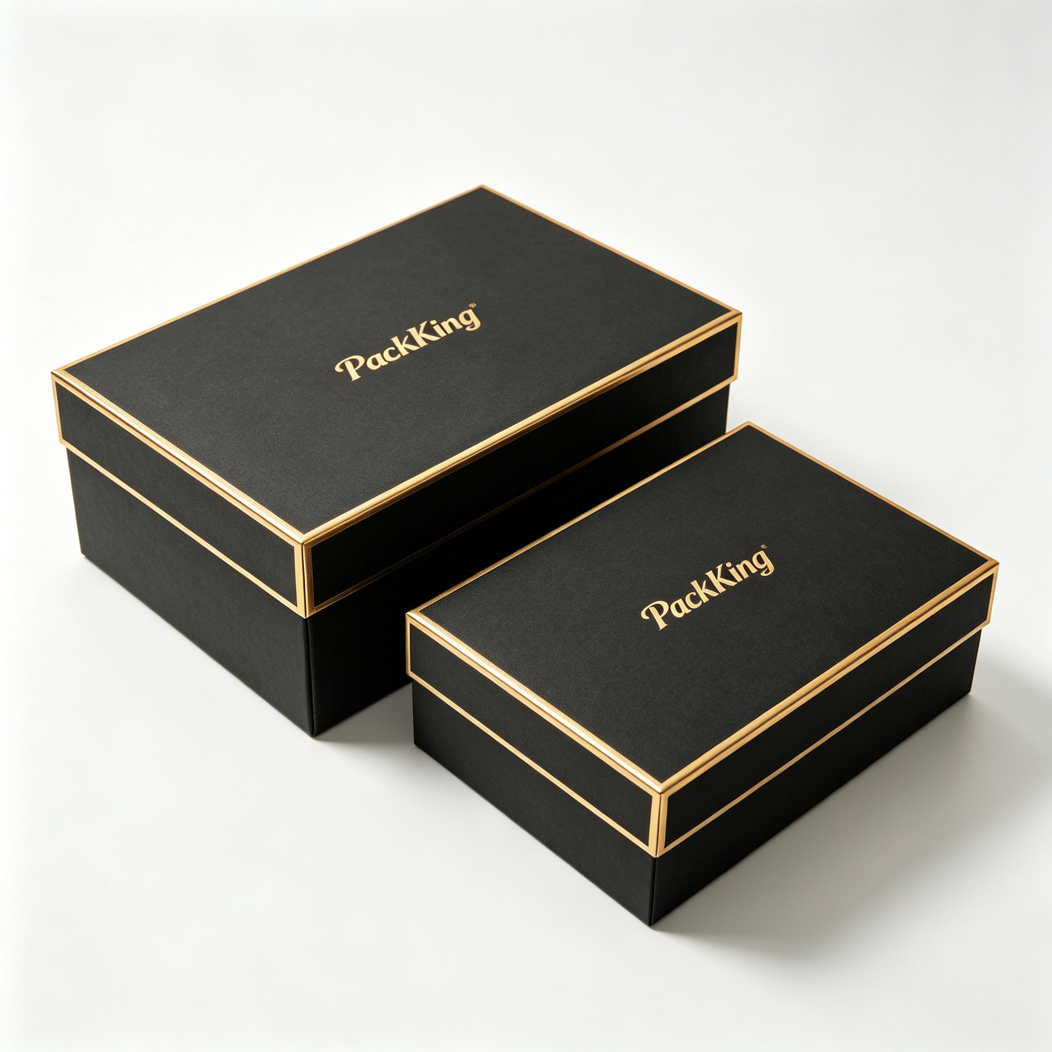 Custom Luxury Rigid Gift Boxes with Gold Foil Logo | Premium Gift Packaging Box